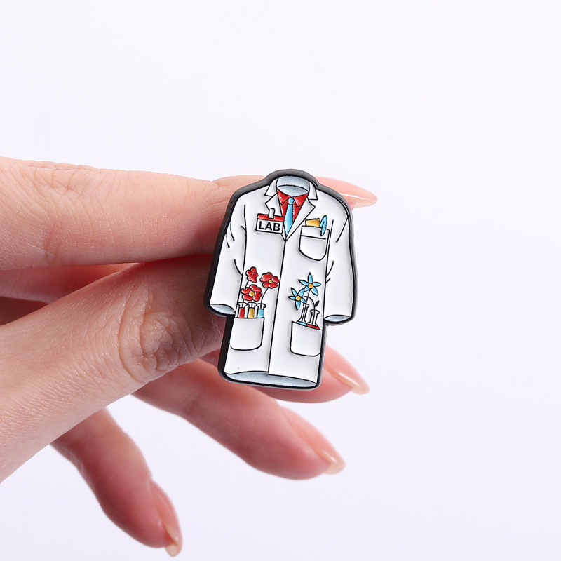 Floral Doctor Nurse Coat Ename - đánh giá và giá Medical Lab Gifts