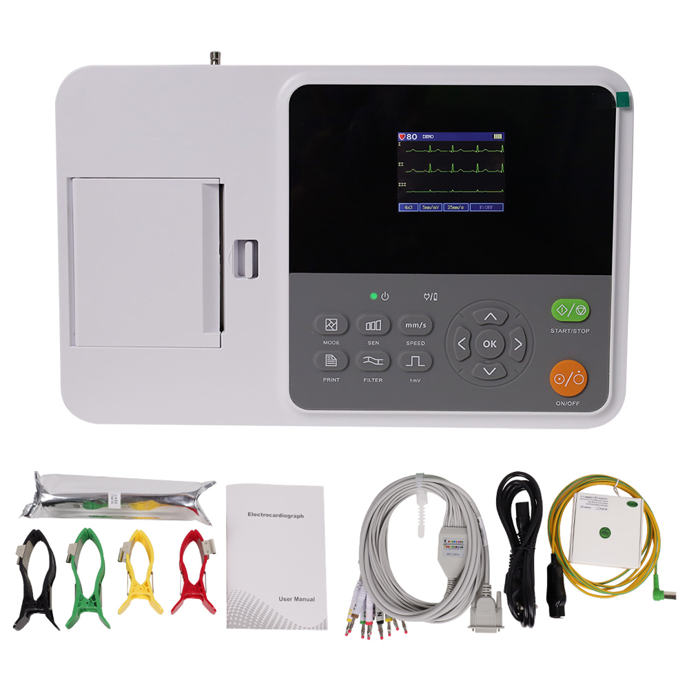 CONTEC E3 Portable Digital 3 C - đánh giá và giá Ekg Ecg Machine Portable